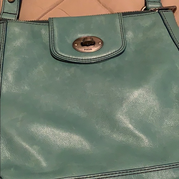 Blue Crossbody Fossil bag.. - Picture 3 of 5